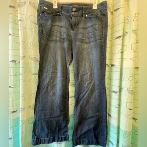 WHBM Medium Wash Blanc Trouser Jeans